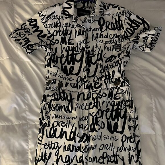 Wildfang Pants - Wildfang Essential High Waisted Coverall - White